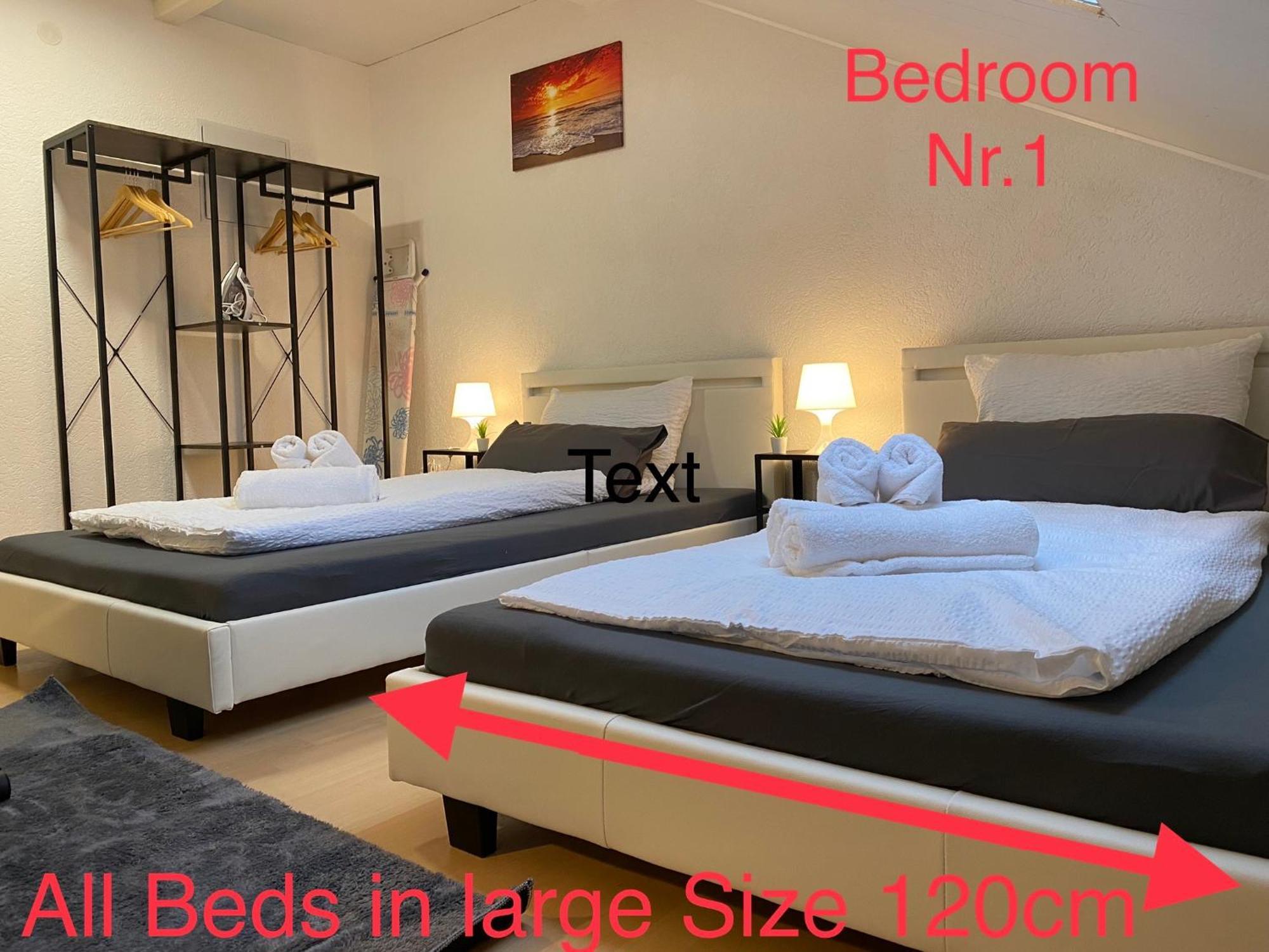 Deluxe Business Suite Mit Netflix Premium & Parkplatz, Zentral Zu Audi & Schwarz Gruppe With 2 Bedrooms 巴特腓特烈斯哈尔 外观 照片