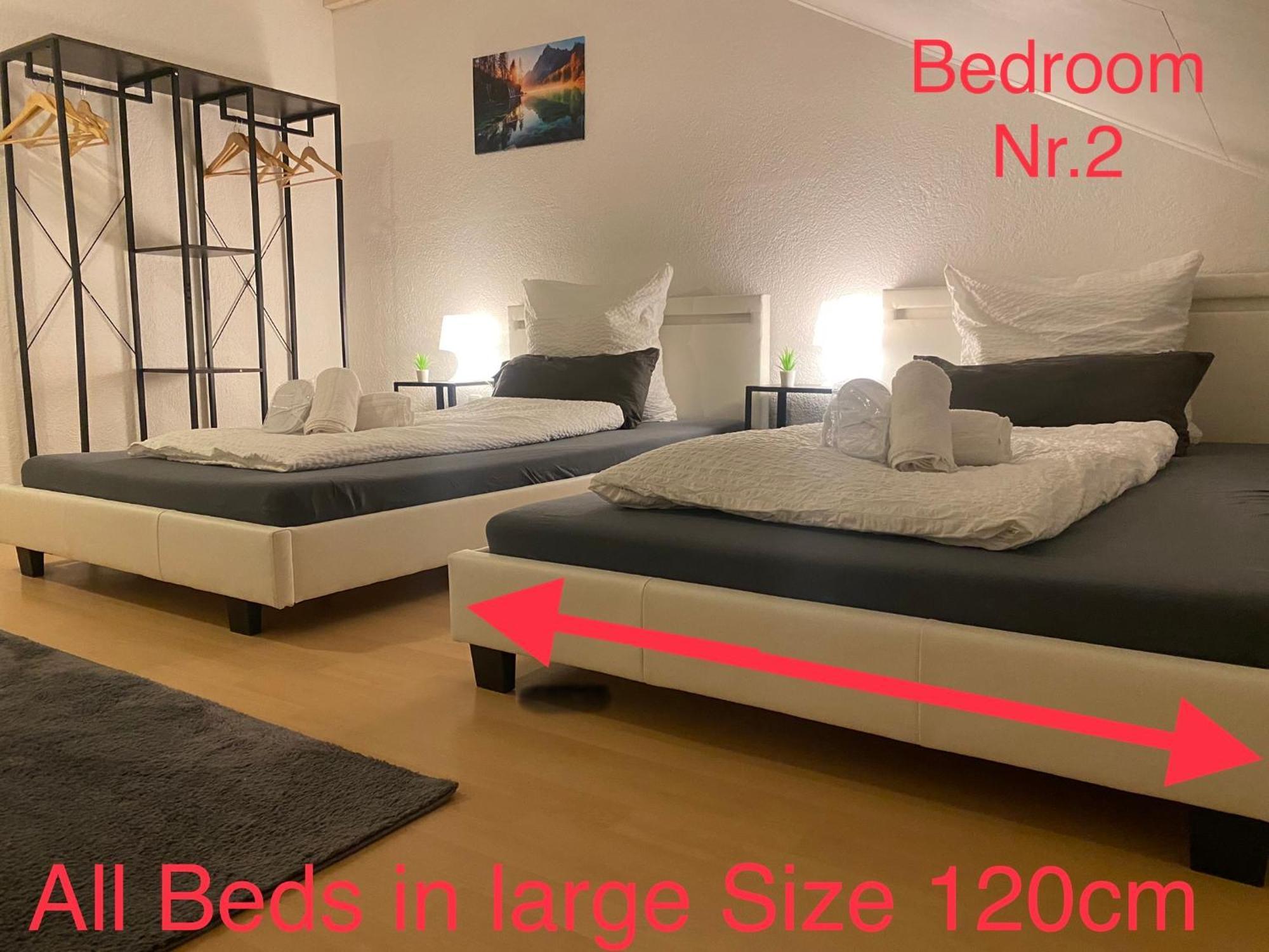 Deluxe Business Suite Mit Netflix Premium & Parkplatz, Zentral Zu Audi & Schwarz Gruppe With 2 Bedrooms 巴特腓特烈斯哈尔 外观 照片